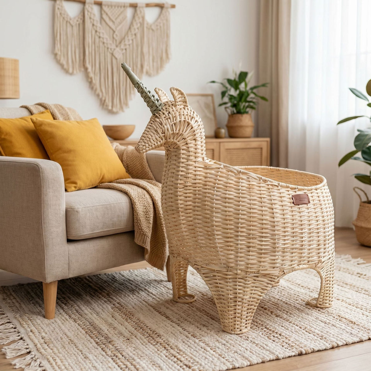 Playful Storage Basket in Unicorn Shape | Kelmera