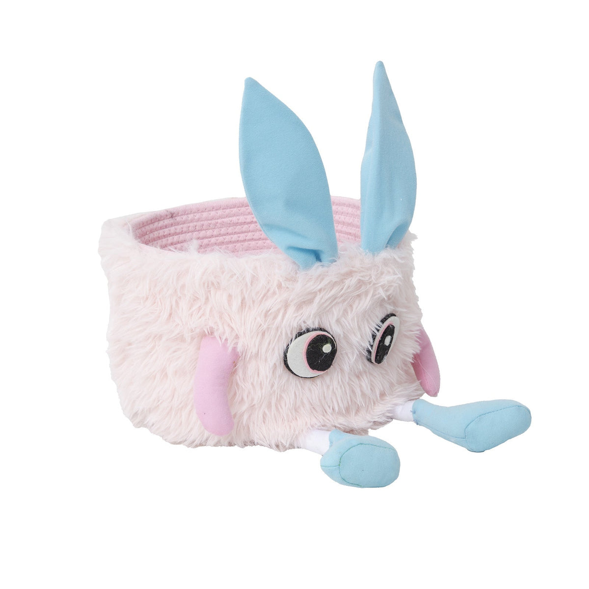 Playful Storage Basket with Animal Motif Soft Textile | Kelmera