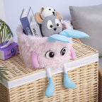 Playful Storage Basket with Animal Motif Soft Textile | Kelmera
