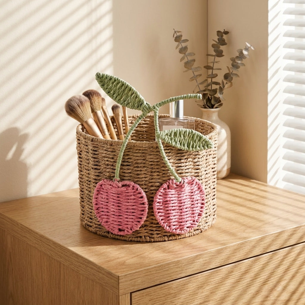 Playful Storage Basket with Fruit Design | Kelmera