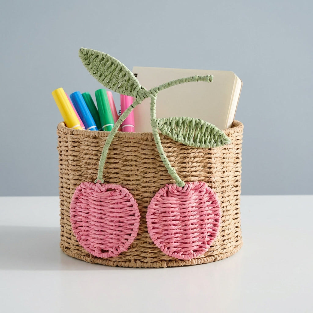 Playful Storage Basket with Fruit Design | Kelmera