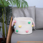 Playful Storage Basket with Heart Pattern | Kelmera