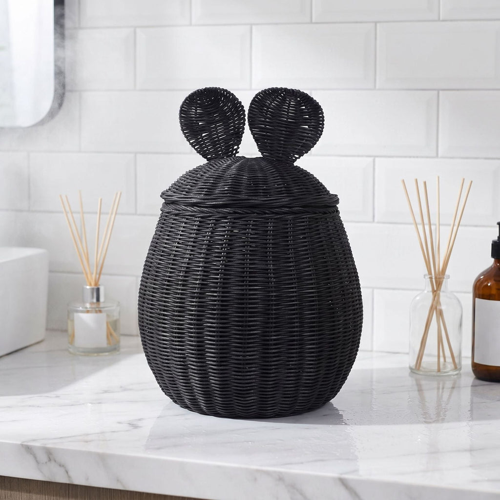 Playful Storage Basket with Lid and Ear Design | Kelmera