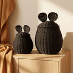 Playful Storage Basket with Lid and Ear Design | Kelmera