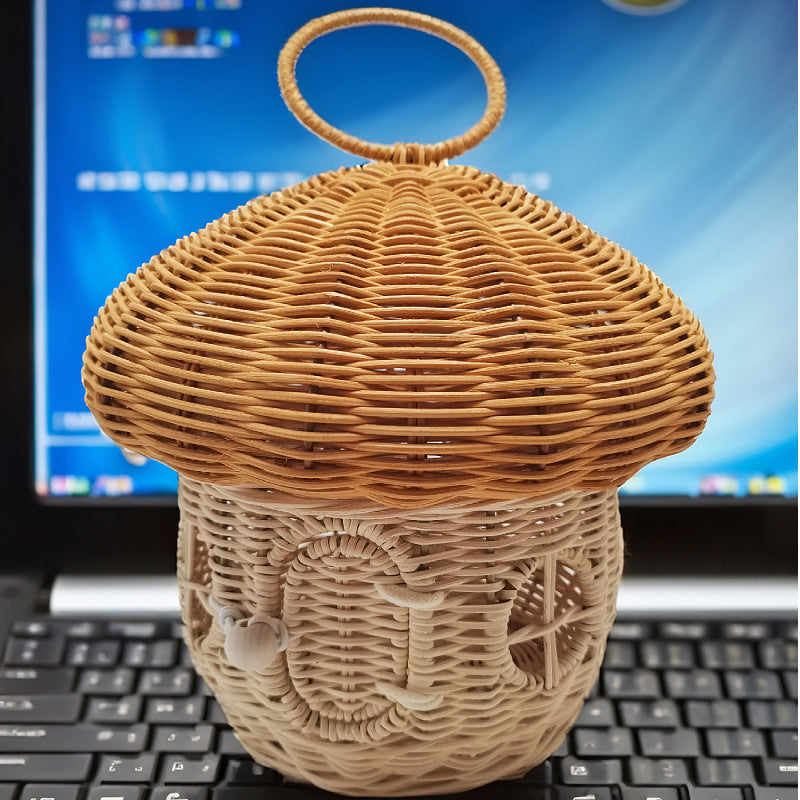 Playful Storage Basket with Mushroom Hat Design | Kelmera