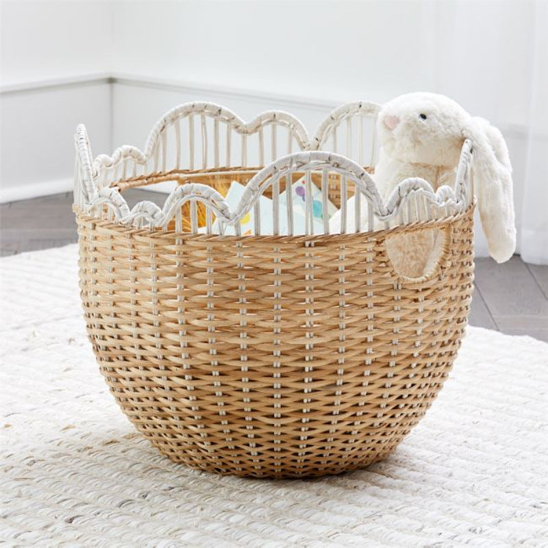 Playful Storage Basket with Wave Edge | Kelmera