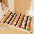 Playful Striped Dog Print Welcome Mat | Kelmera