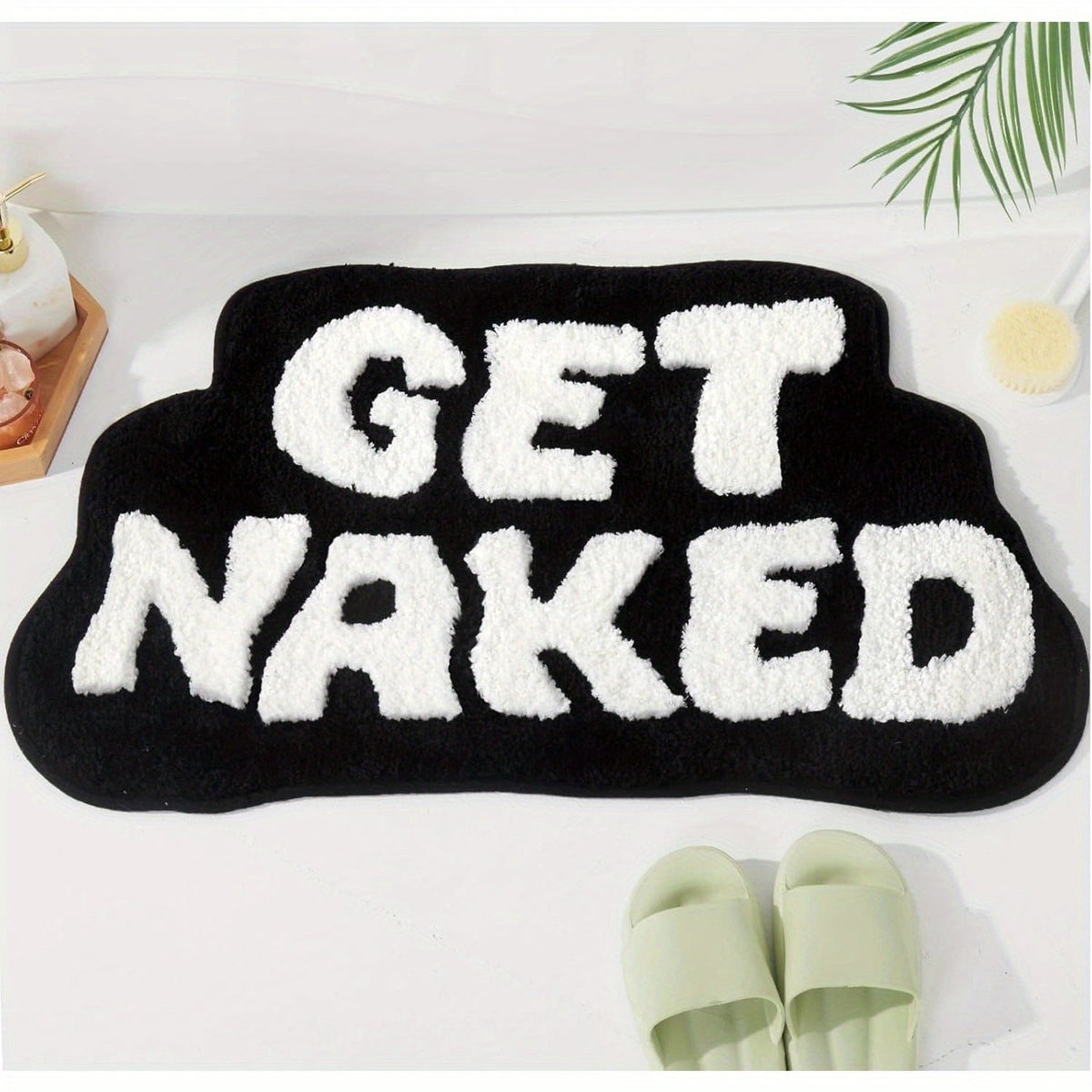 Playful Text Bath Mat | Kelmera