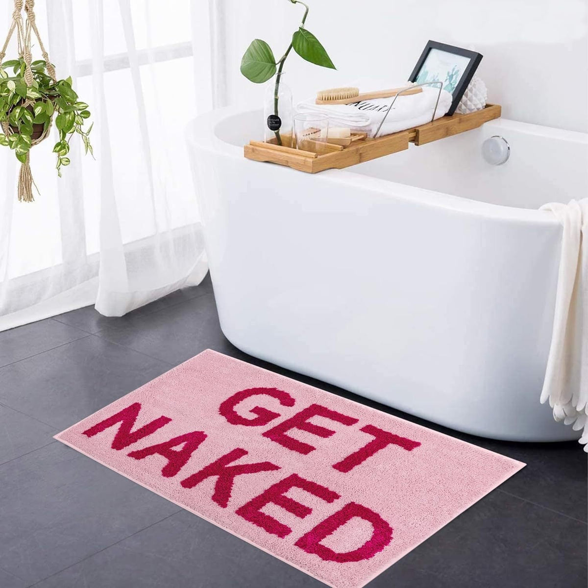 Playful Text Bath Mat | Kelmera