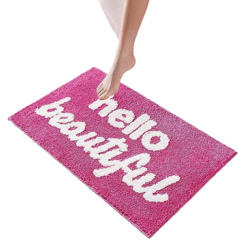 Playful Text Bath Mat | Kelmera