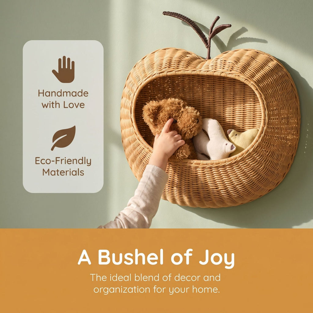 Playful Wall Basket in Pear Design | Kelmera