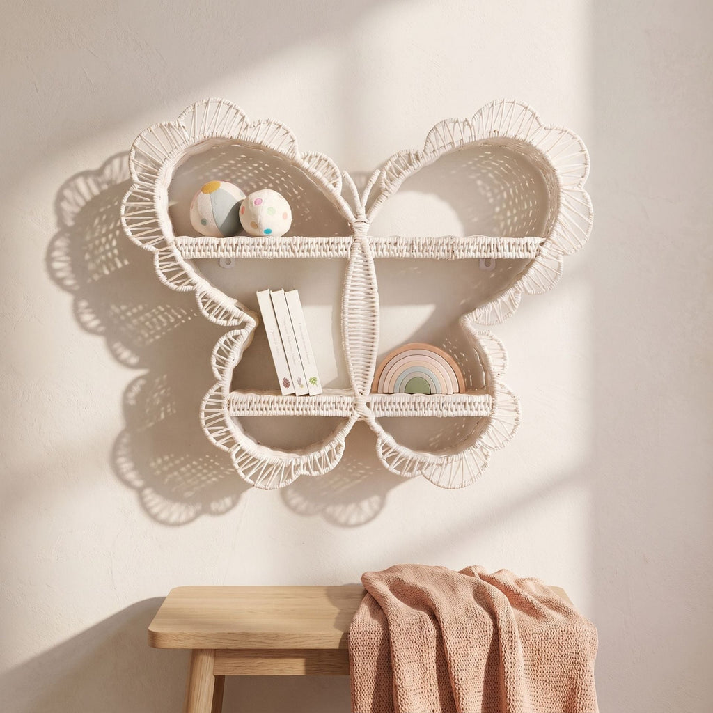 Playful Wall Shelf in Butterfly Design | Kelmera