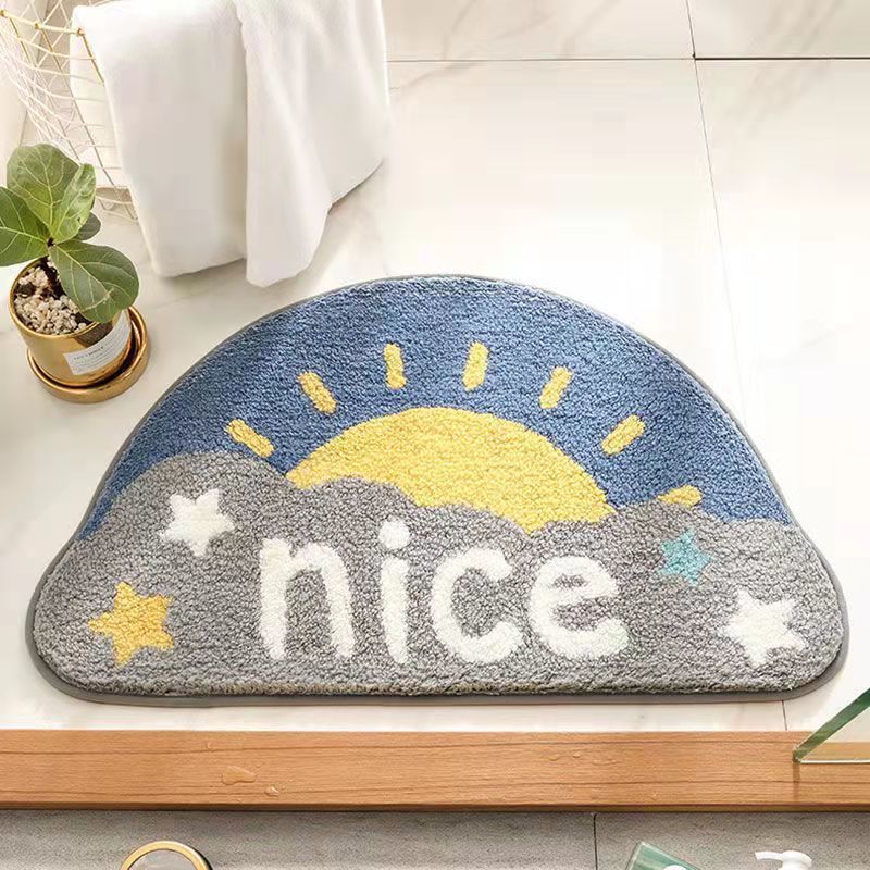 Plush Bathroom Quote Mat | Kelmera