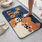 Plush Bathroom Quote Mat | Kelmera
