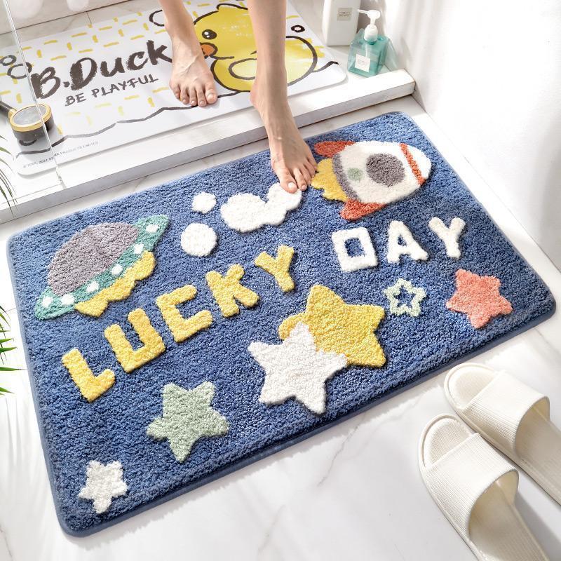 Plush Bathroom Quote Mat | Kelmera