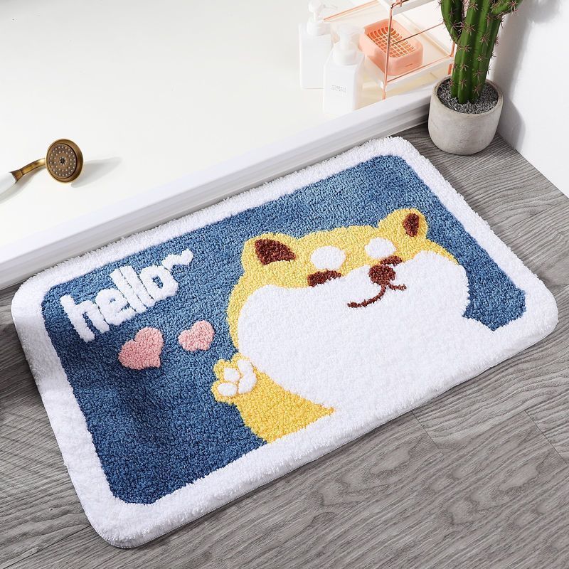 Plush Bathroom Quote Mat | Kelmera