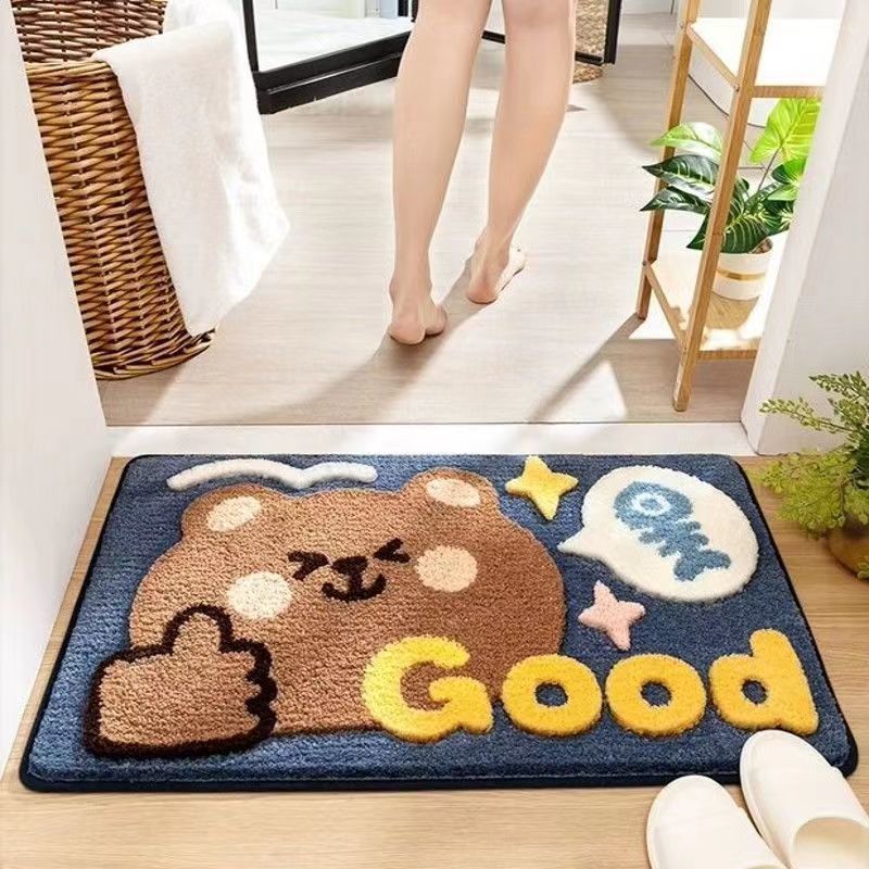 Plush Bathroom Quote Mat | Kelmera