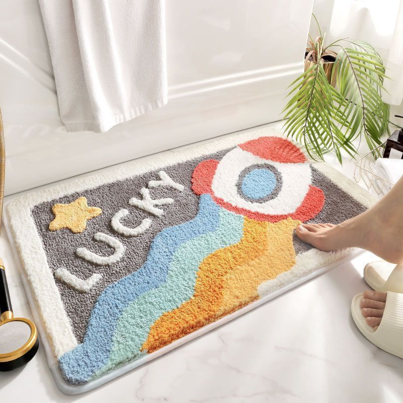 Plush Bathroom Quote Mat | Kelmera