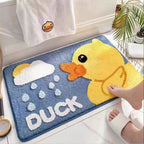 Plush Bathroom Quote Mat | Kelmera