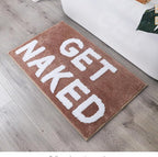 Plush Bathroom Quote Mat | Kelmera