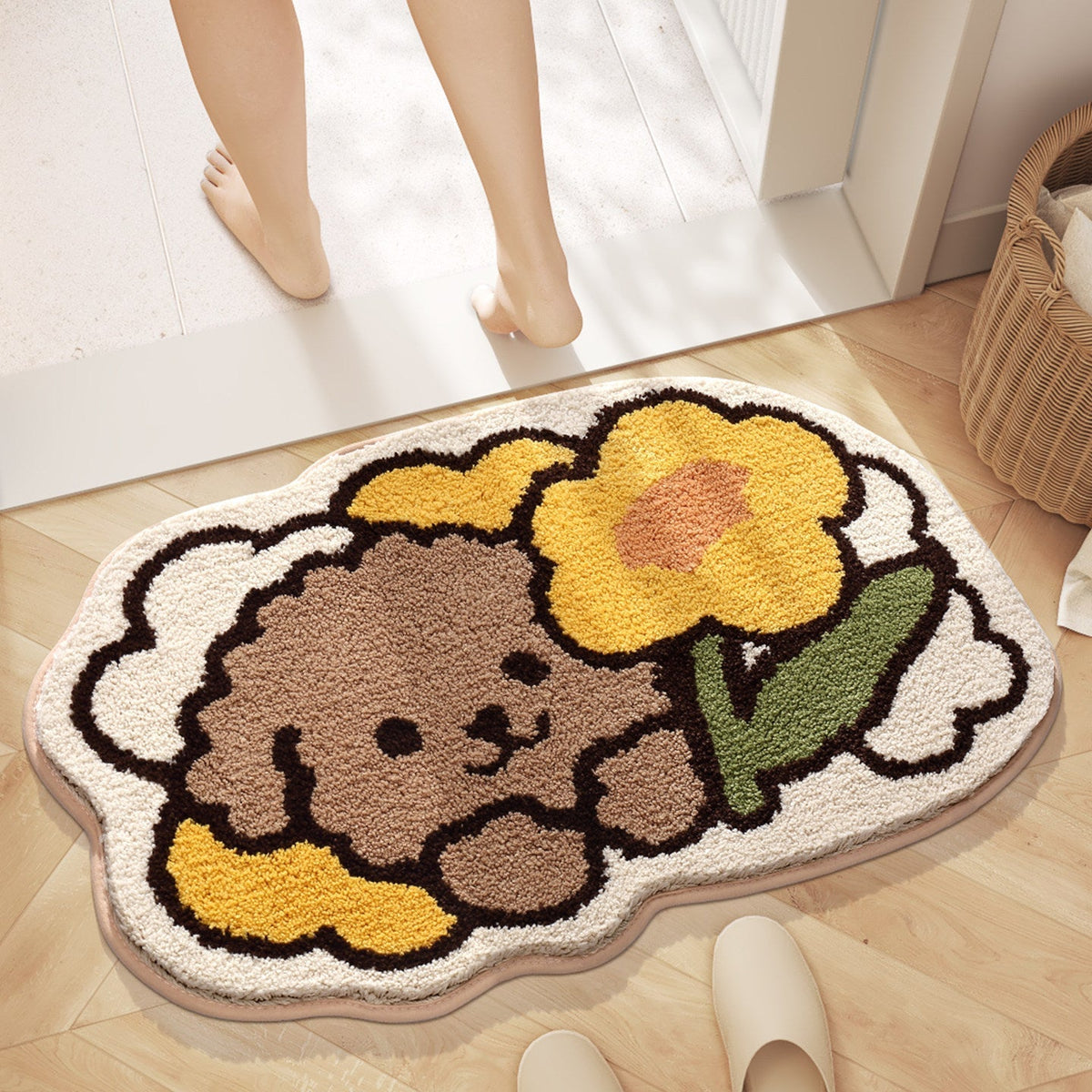Plush Cartoon Character Bath Mat | Kelmera