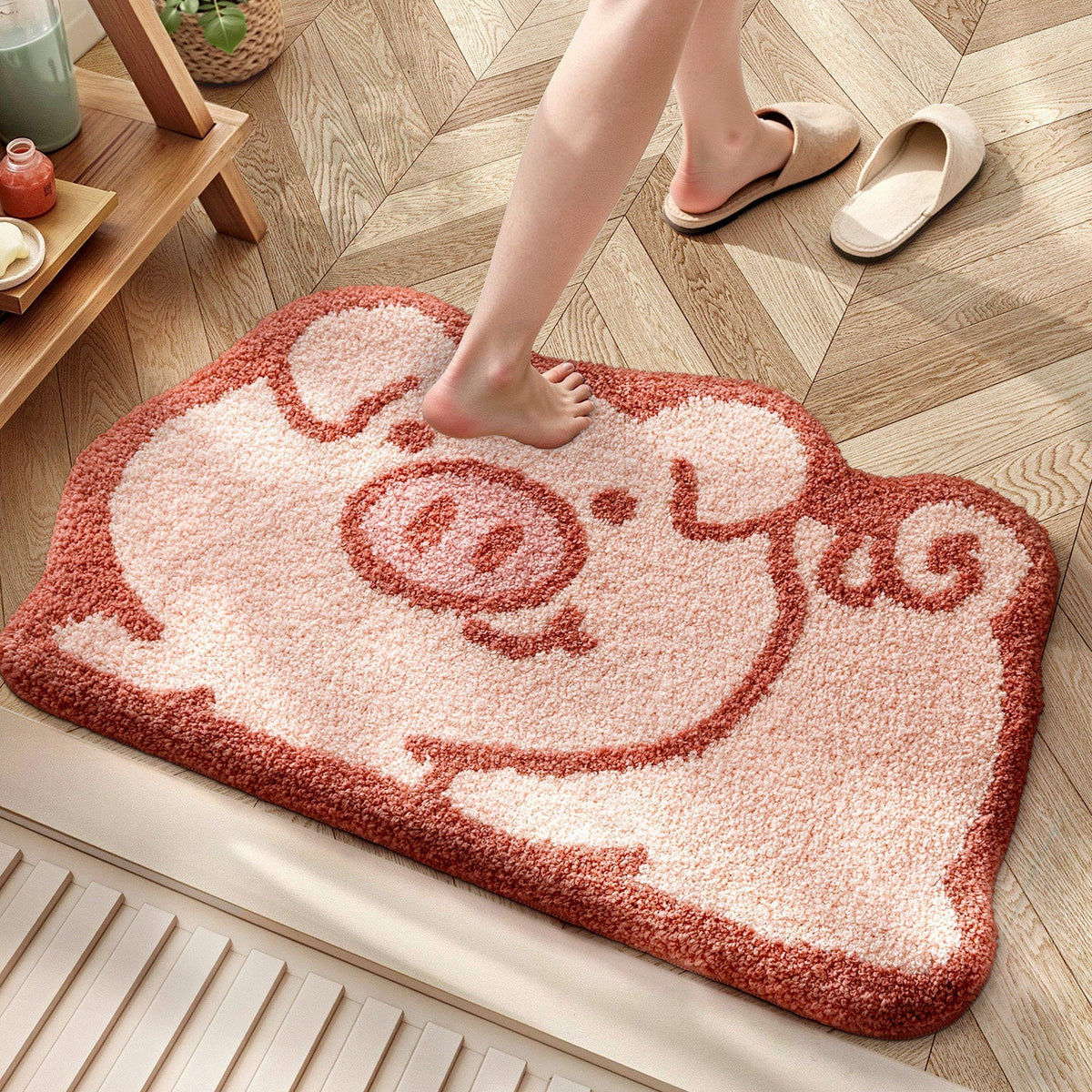 Plush Cartoon Character Bath Mat | Kelmera
