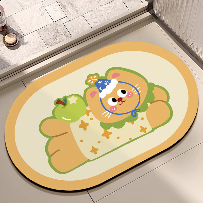 Plush Cartoon-Themed Area Mat | Kelmera