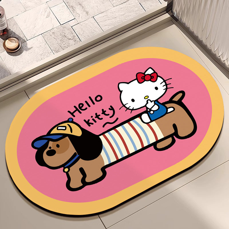 Plush Cartoon-Themed Area Mat | Kelmera