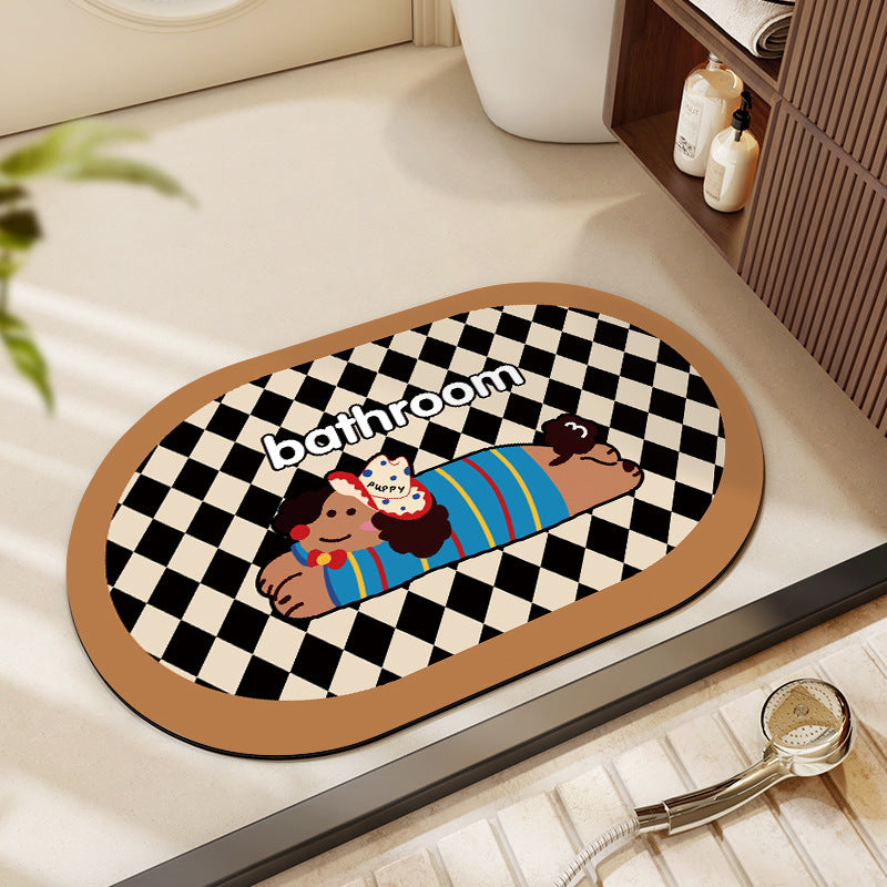 Plush Cartoon-Themed Area Mat | Kelmera