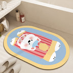 Plush Cartoon-Themed Area Mat | Kelmera
