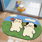 Plush Cartoon-Themed Area Mat | Kelmera