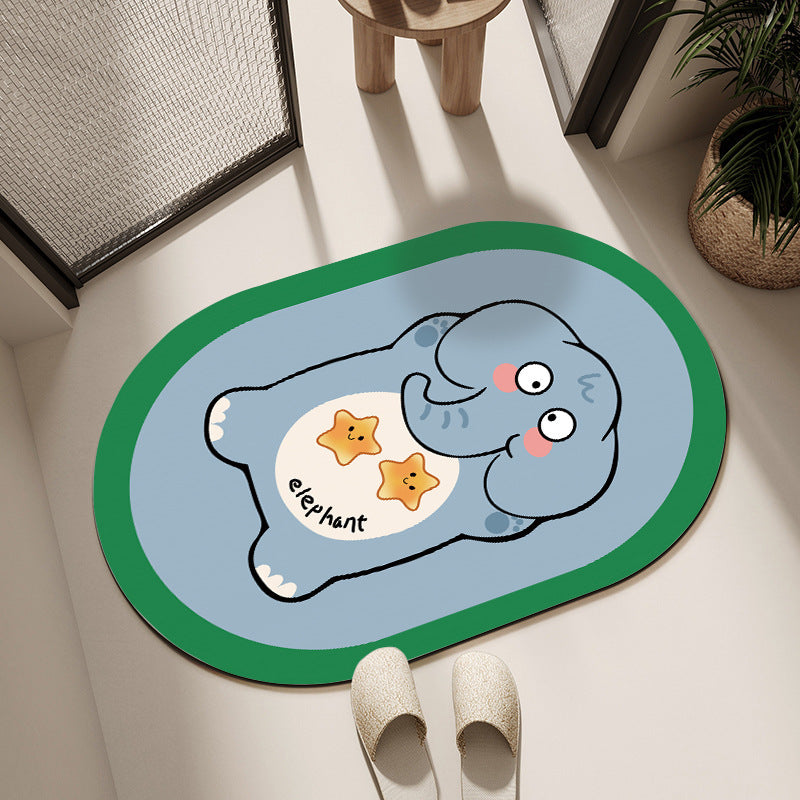 Plush Cartoon-Themed Area Mat | Kelmera