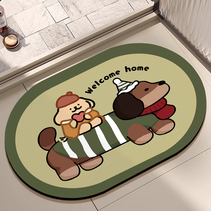 Plush Cartoon-Themed Area Mat | Kelmera