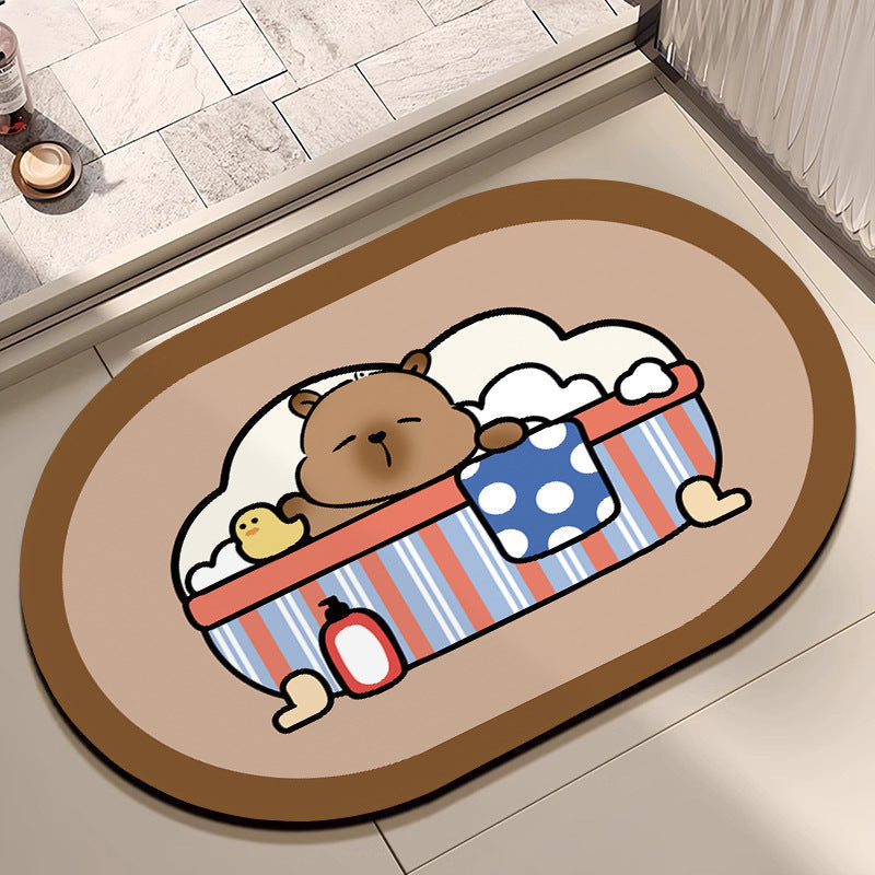 Plush Cartoon-Themed Area Mat | Kelmera