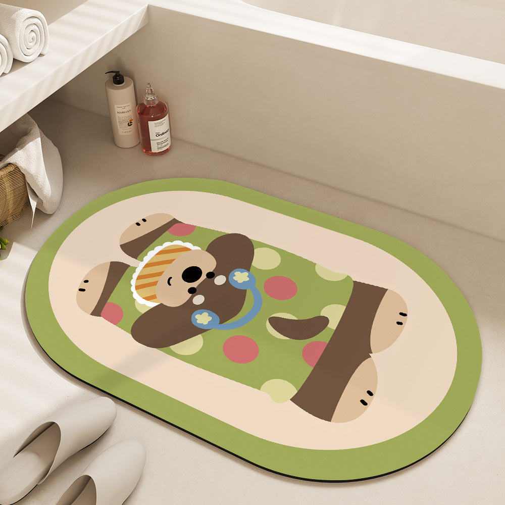 Plush Cartoon-Themed Area Mat | Kelmera