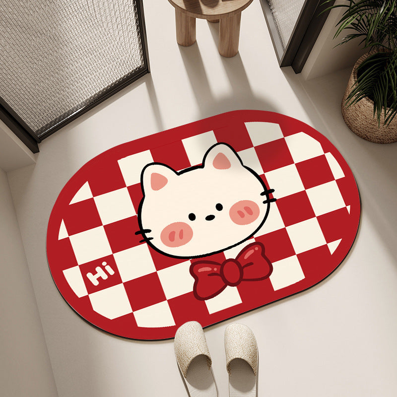 Plush Cartoon-Themed Area Mat | Kelmera