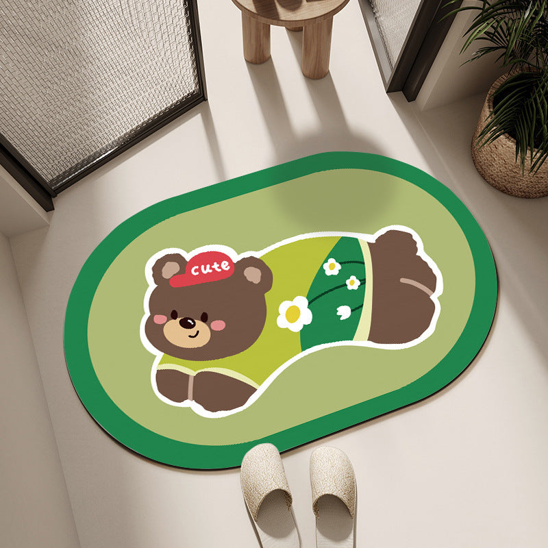 Plush Cartoon-Themed Area Mat | Kelmera