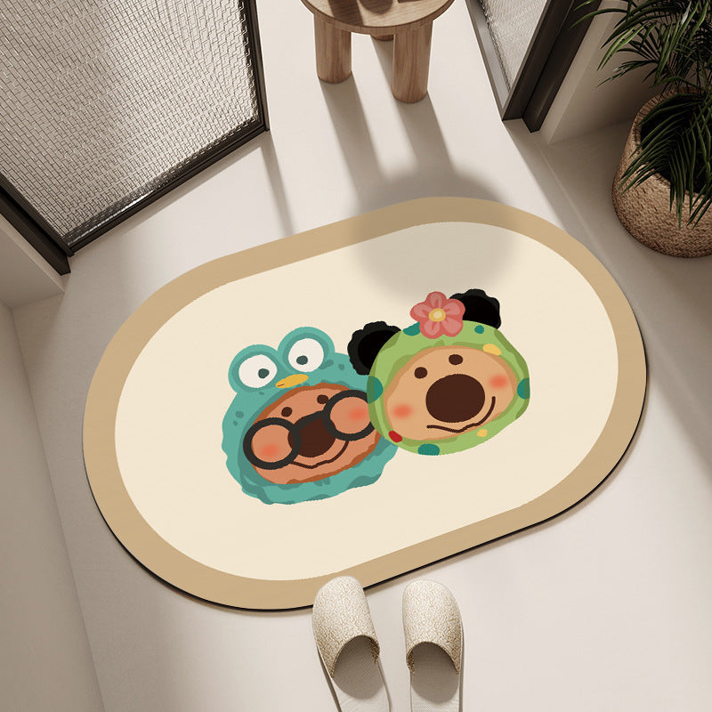 Plush Cartoon-Themed Area Mat | Kelmera