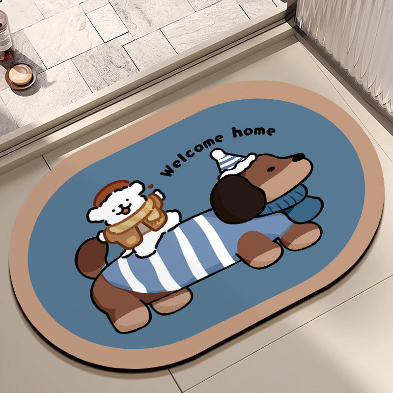 Plush Cartoon-Themed Area Mat | Kelmera