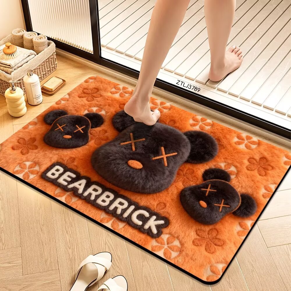 Plush Cartoon Themed Bath Mat Soft Textile Non Slip | Kelmera