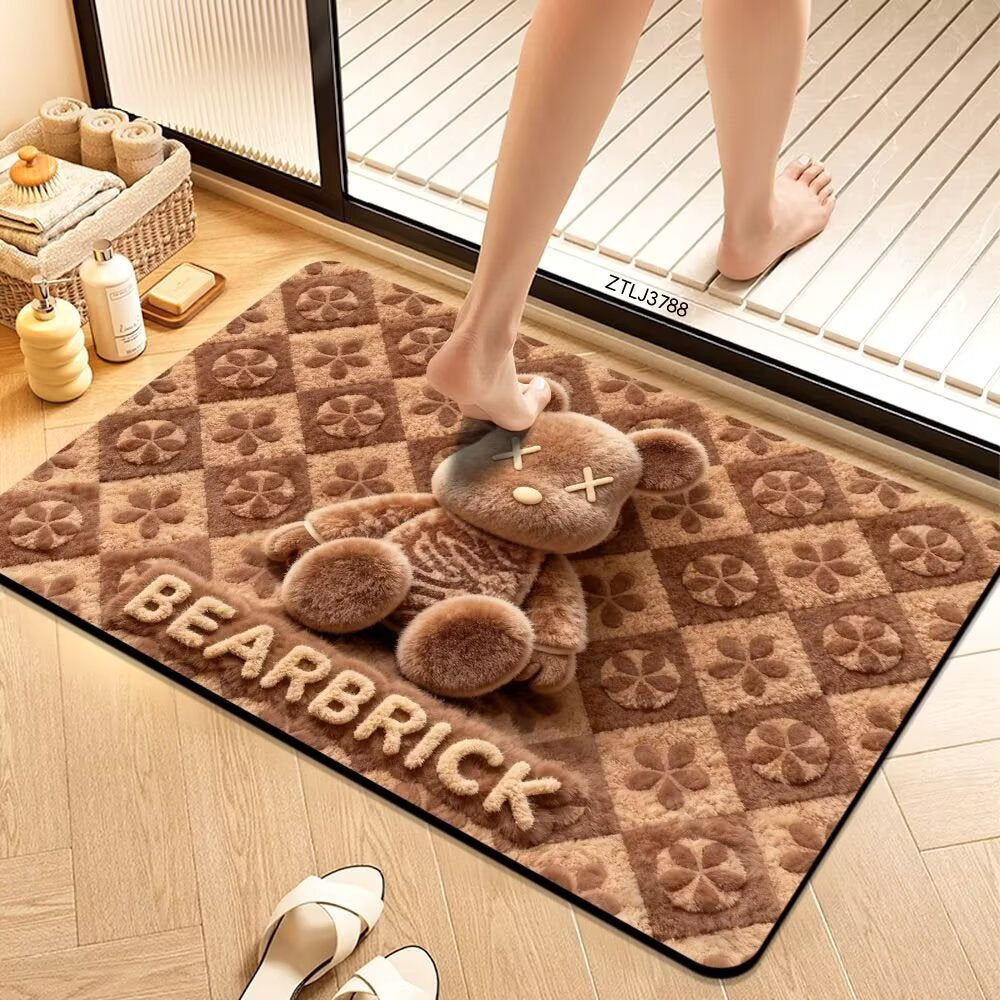 Plush Cartoon Themed Bath Mat Soft Textile Non Slip | Kelmera