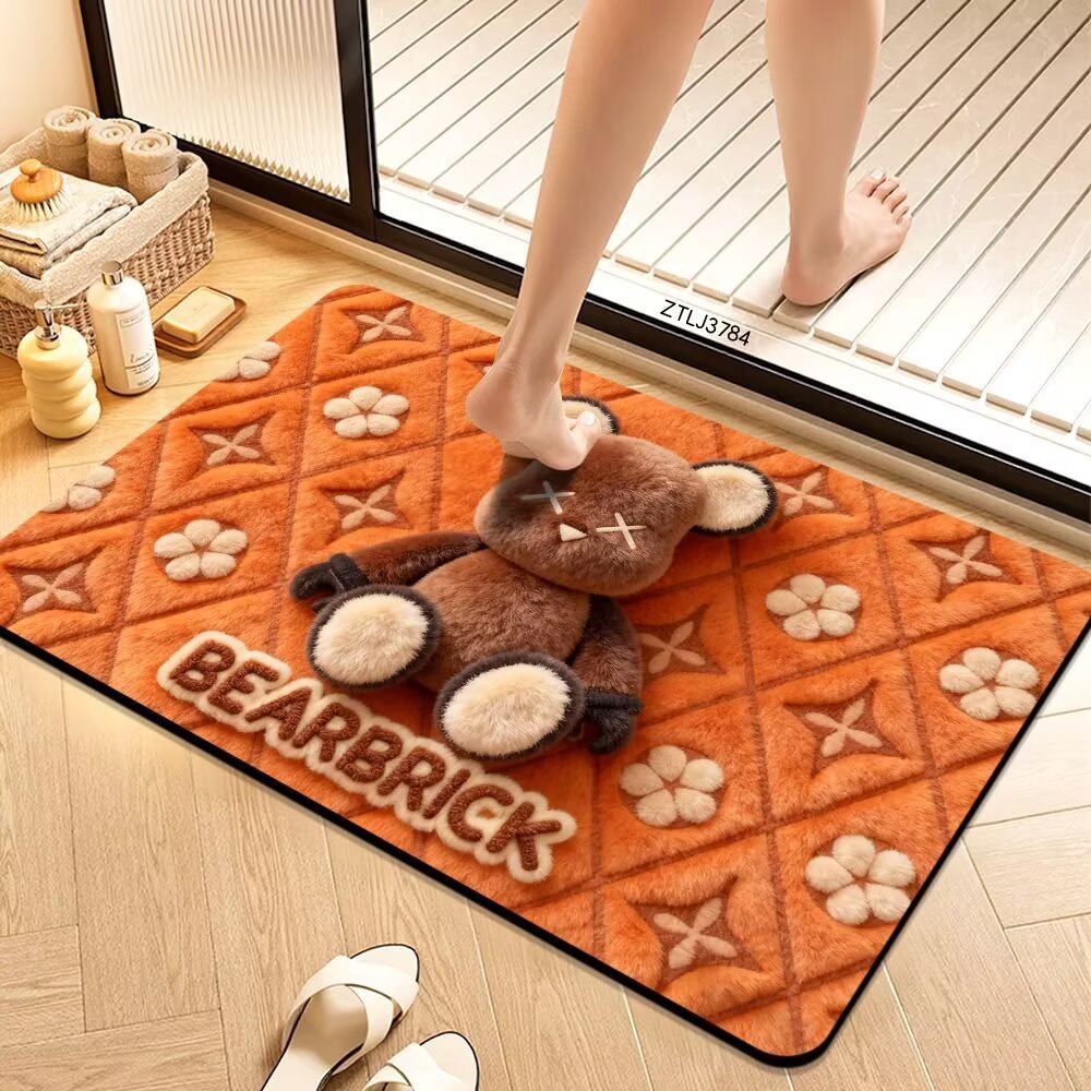 Plush Cartoon Themed Bath Mat Soft Textile Non Slip | Kelmera
