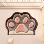 Plush Cat Paws Decorative Bath Mat | Kelmera