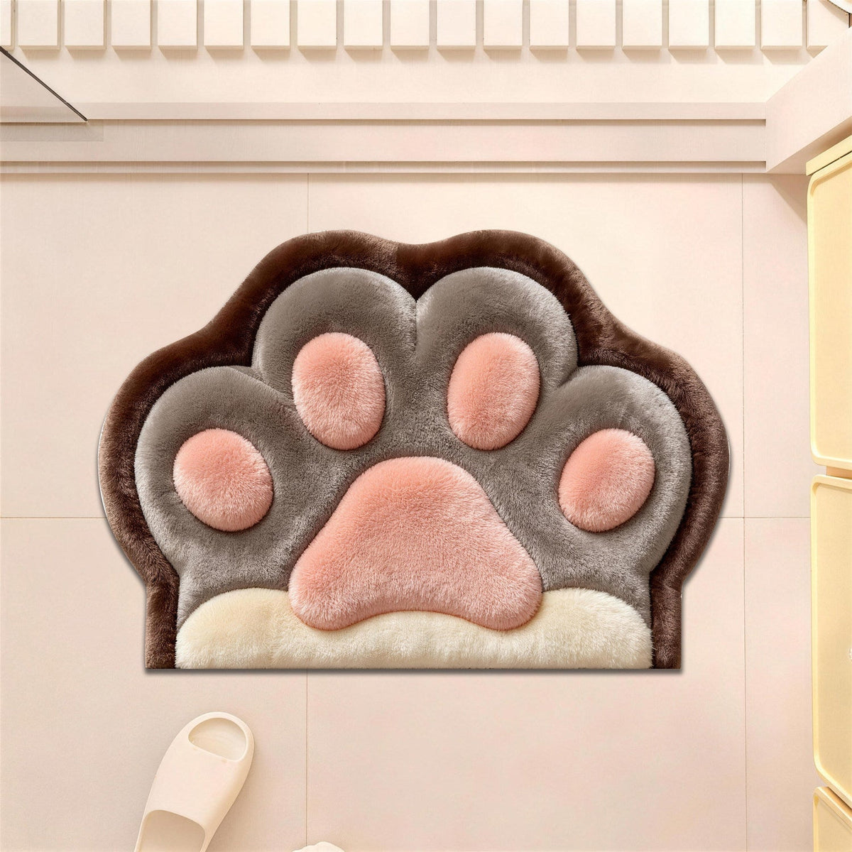 Plush Cat Paws Decorative Bath Mat | Kelmera