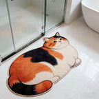 Plush Cat-Shaped Bath Mat | Kelmera
