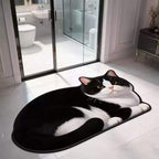 Plush Cat-Shaped Bath Mat | Kelmera