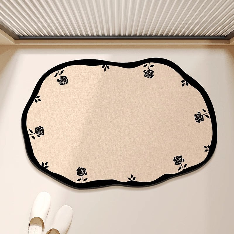Plush Floral Shaped Area Mat | Kelmera