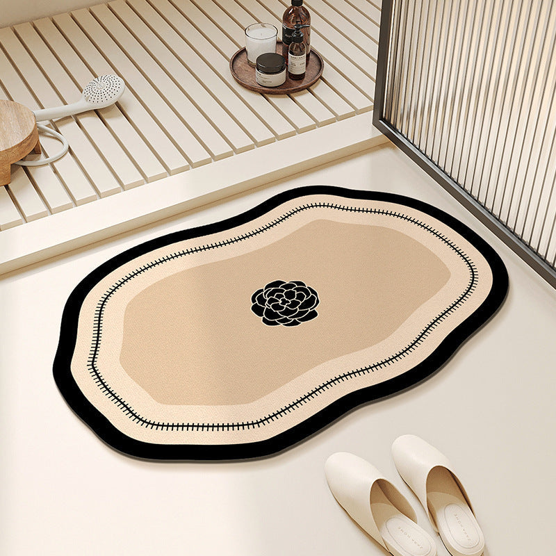 Plush Floral Shaped Area Mat | Kelmera