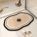Plush Floral Shaped Area Mat | Kelmera