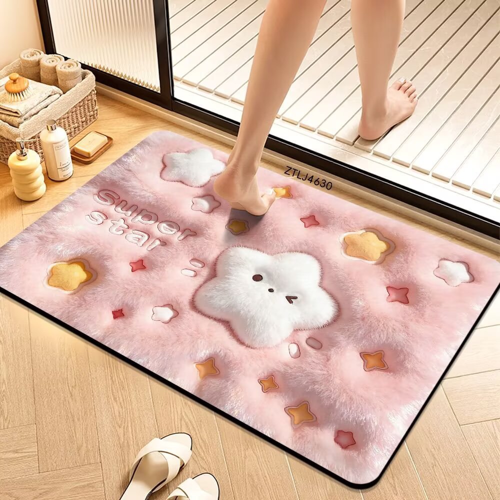 Plush Money-Themed Bath Mat | Kelmera